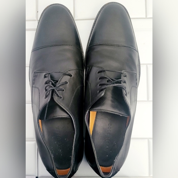 Cole Haan C11630 Lenox Hill Cap Mens Black Leather Oxford Dress Shoe Size 11 main image 4
